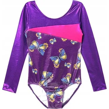 Body BALETNÍ TRIKOT S MOTÝLKY NA TANEC BALETU, VELIKOST 160