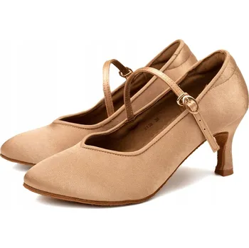 Dámské sandále Lelka taneční boty pro standardní tance 138 - SKIN - podpatek 7,5 cm, velikost 36