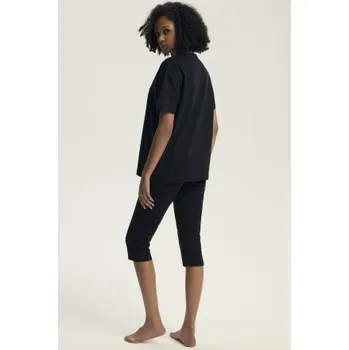 Dámské pyžamo Dámské 3/4 pyžamo Henderson Dairoku Černá 2XL