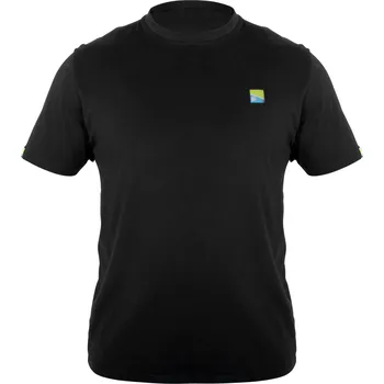 Rybářské oblečení PRESTON INNOVATIONS Preston Tričko Lightweight Black T-Shirt Velikost: XXXL