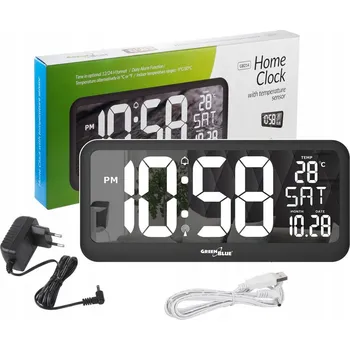 Hodiny Nástěnné hodiny GreenBlue černé 37 cm