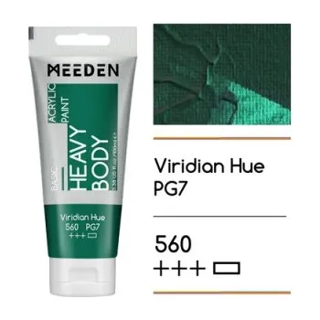 Vodová barva Akrylová barva Meeden 100ml – 560 Viridian Hue