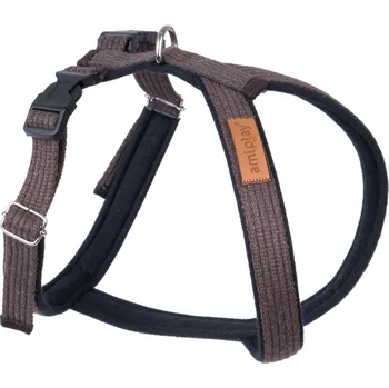 Postroj pro psa Nastavitelný postroj pro psa COTTONE GUARD SOFT hnědá velikost S, M, L, XL, XXL Rozměr: M - 34x49-59 cm