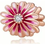 Moiss stříbrný korálek KVĚTINA CZ000453