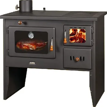 Sporák na tuhá paliva Sporák Prity W12 1P41 Levý s teplovodním výměníkem (12+4=16 kW)
