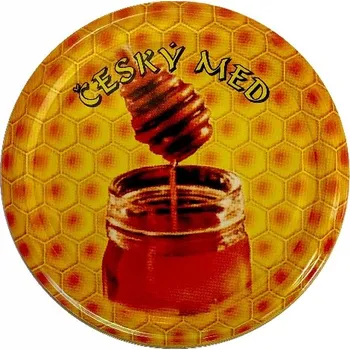 Víčko na zavařovací sklenici Víčko Český med sklenice