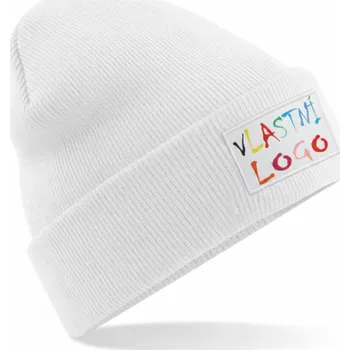 Čepice ON-DESIGN Originální zimní čepice s potisknutelnou nášivkou Barva: bílá