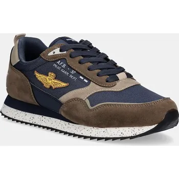 Pánské tenisky Tenisky Aeronautica Militare SNEAKERS pánské, hnědá barva, 252SC0288UCT03545 252SC0288UCT03545.94691 98X, EUR 41