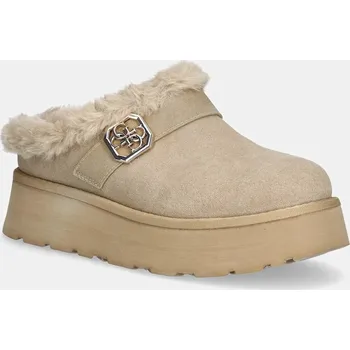 Dámské pantofle Pantofle Guess DOLMANA2 béžová barva, FLFDOC ESU06 FLFDOC.ESU06.NUDE 80X, EUR 39