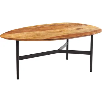 Konferenční stolek INVICTA INTERIOR Konferenční stolek Beauty by Nature – sheshamové dřevo / černý kov / 86 × 50 cm