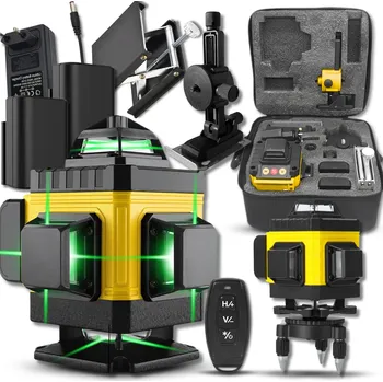 Měřící laser Křížový laser ROHSEL POZIOMNICA POZIOMICA LASEROWA 360 16 LINII 4D 45 m