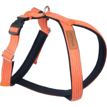 Postroj pro psa Nastavitelný postroj pro psa COTTONE GUARD SOFT oranžová velikost S, M, L, XL, XXL Rozměr: S - 26x34-43 cm