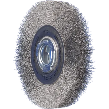 Brusný kotouč Pferd 43701235 | Rotační kartáč široký, univerzální, zvlněný drát POS RBU 18025/AK 32-2 ST 0,20