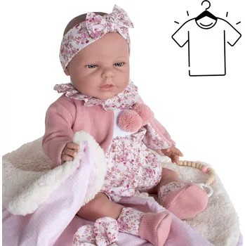 Doplněk pro panenku Oblečení pro panenku o velikosti 45cm De Cuna - Flower set