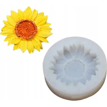 Svíčka Silikonová forma na SVÍČKY VOSK MÝDLO SÁDRU ODLITKY KVĚT SLUNEČNICE