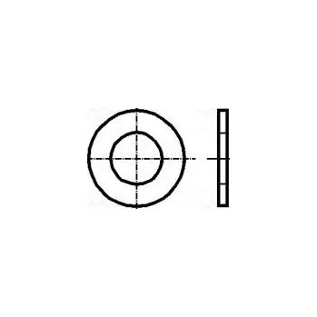 Spojovací materiál Podložka kulatá M18 D=34mm h=3mm ocel Povlak zinek DIN 125A