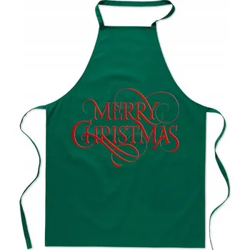 Kuchyňská zástěra KUCHYŇSKÁ ZÁSTĚRA VESELÉ VÁNOCE DÁREK