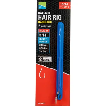 Rybářský háček PRESTON INNOVATIONS Preston MCM-B Bayonets mag store hooklengths 10 cm/4" Velikost háčku: 14