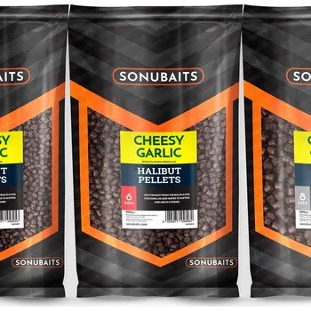 Sonubaits Pelety Cheesy Garlic Halibut feed pellets 900 g Průměr: 6 mm