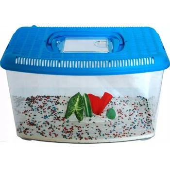 přepravka pro zvíře Přepravka pro ryby, Přepravka pro křečka 2,7 s dekorací