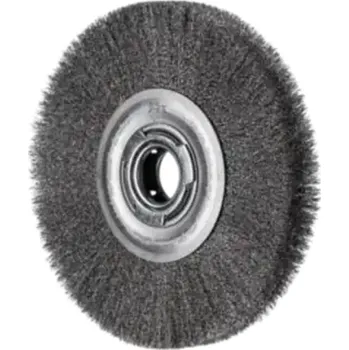 Brusný kotouč Pferd 43701256 | Rotační kartáč široký, univerzální, zvlněný drát POS RBU 20025/AK 32-2 INOX 0,20