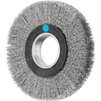 Brusný kotouč Pferd 43701240 | Rotační kartáč široký, univerzální, zvlněný drát POS RBU 18025/AK 32-2 INOX 0,30