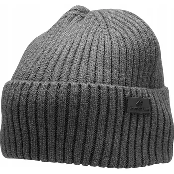 Čepice 4F zimní čepice beanie šedá, velikost L