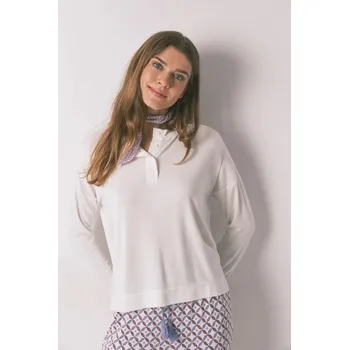 Pánské tričko Tričko s dlouhým rukávem women'secret 3272290 bílá 00X, vel. M