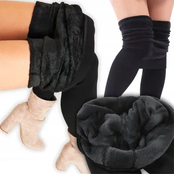 Dámské legíny Zateplené legíny velmi teplé dámské klasické dlouhé univerzální velikost