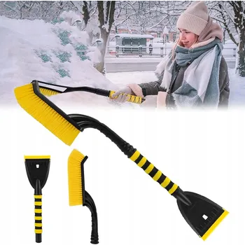 Autoškrabka ŠKRABKA NA LED S KARTÁČEM NA ODSTRAŇOVÁNÍ SNĚHU Z AUTA