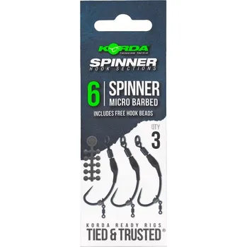 Rybářský háček Korda Háček Spinner Hook Section Velikost háčku: 6
