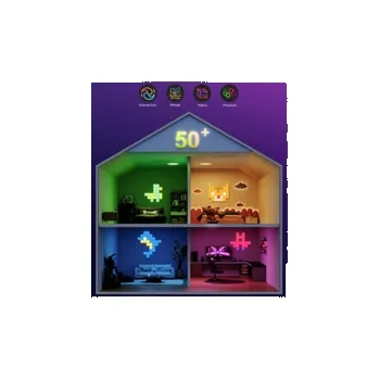 LED panel Govee Smart mini RGBIC panely - rozšíření 6ks