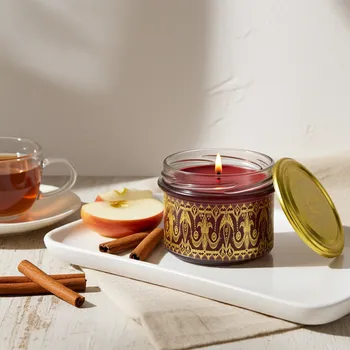 vonný vosk SCHMINKA Vonná sójová svíčka - Jablko se skořicí