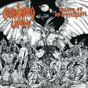 Zahraniční hudba LP Cemetery Lust: Orgies Of Abomination CLR 2014 White With Black & Orange Splatter Vinyl