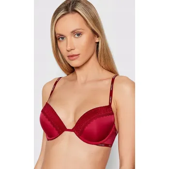 Podprsenka Calvin Klein podprsenka s polovyztuženými košíčky červená velikost 70C