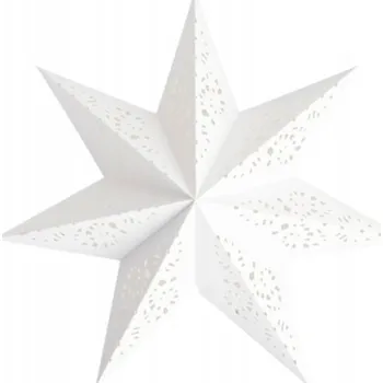 Stínidlo IKEA STRALA STÍNIDLO LAMPY HVĚZDA BÍLÁ / KRAJKA