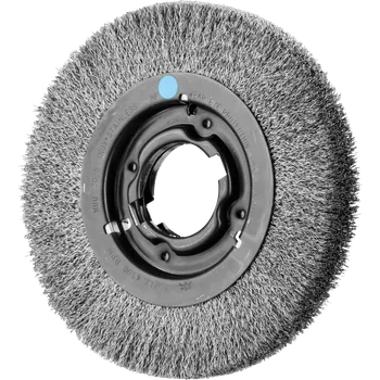 Brusný kotouč Pferd 43701260 | Rotační kartáč široký, univerzální, zvlněný drát POS RBU 20025/AK 32-2 INOX 0,30