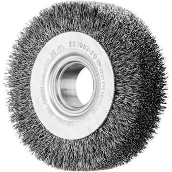 Brusný kotouč Pferd 43701109 | Rotační kartáč široký, univerzální, zvlněný drát POS RBU 10028/14,0 ST 0,30