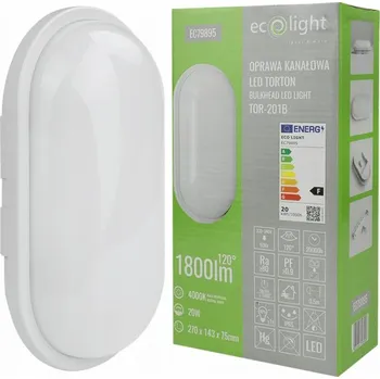 Kulatý Stropní Svítidlo Ecolight 27 x 7,5 cm bílá