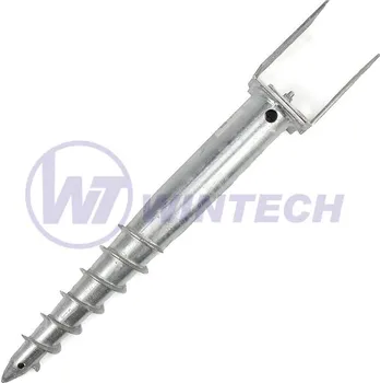 Zemní vrut Zemní vrut U 80-170×700 mm – na pergoly a ploty (bez betonování) (Zemní vrut U 80-170×700 mm – pevné kotvení pergoly, plotu a terasy bez betonu)