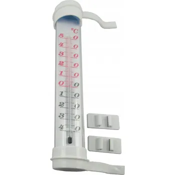 Domácí teploměr TEPLOMĚR ZA OKNO VENKOVNÍ DOMÁCÍ 19 CM BÍLÝ