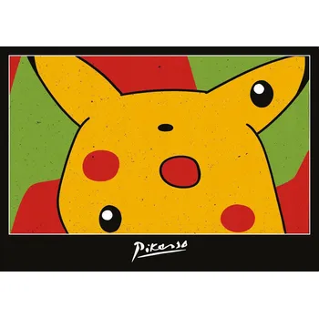 Obraz Fotografie Threadless Pikachu Pablo Picasso 14,8 x 10,5 cm