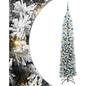 Vánoční stromek zahrada-XL Umělý vánoční stromeček Zelená 240 cm PVC, ocel a plast 3395051