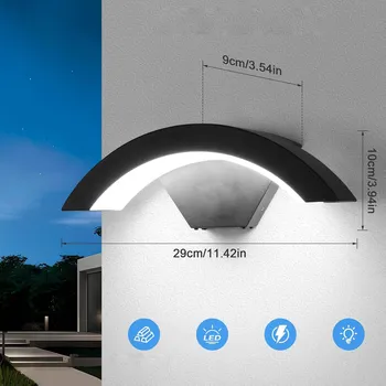 Venkovní osvětlení 18W Venkovní nástěnné svítidlo LED fasádní zahradní IP65