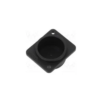 Elektrický konektor Záslepka díra pro šroub s válcovou hlavou černá plast D 12mm