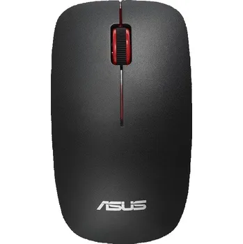 ASUS WT300/Cestovní/Optická/1 600 DPI/Bezdrátová USB/Černá-červená