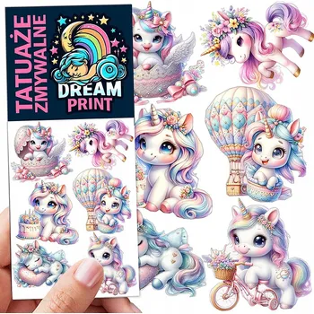 Odstranitelné tetování Filmové a herní tetování, dětské tetovačky, vodní smývatelné tetování na narozeniny, Dárek, upomínka, dočasné tetování pro děti, originální, opakovaně použitelné, Spousta Vzorů