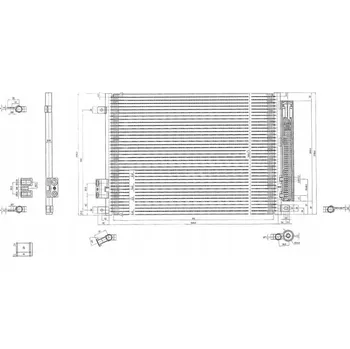Výparník klimatizace Hart 611 419 Kondenzátor klimatizace (chladič)