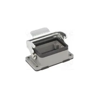 Elektrický konektor Kryt pro konektory HDC velikost 6B se západkou přímý kov