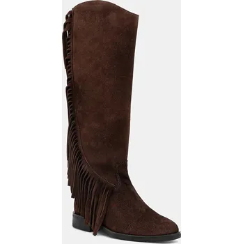 Dámské kozačky Semišové boty Steve Madden Nigella 11004914.205 hnědá 89X, EUR 39